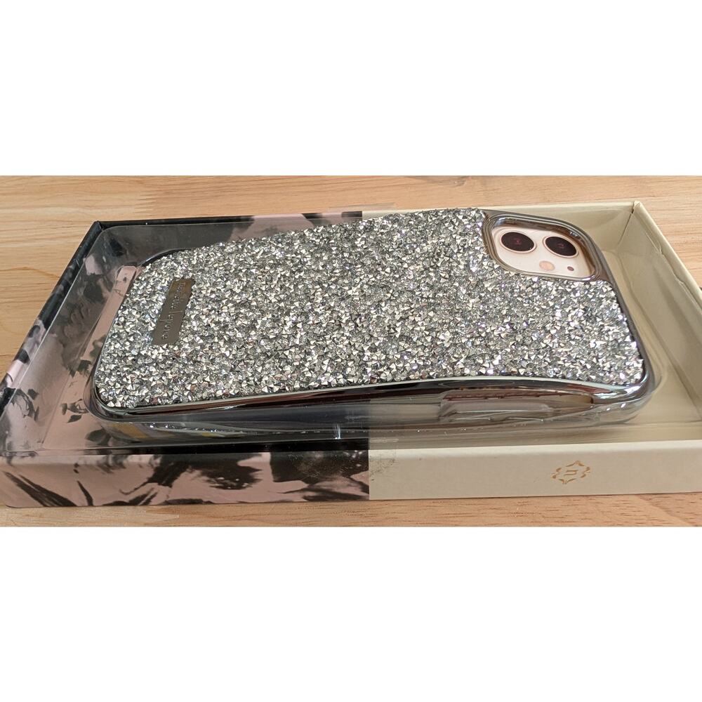 Nanette Lepore iPhone 11 XR Silver Iridescent Phone Case - Picture 3 of 9